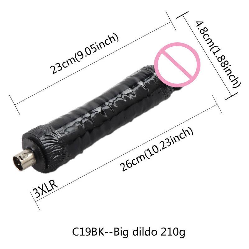 FREDORCH Sex Machine Attachment 3XLR 3PRONG Attachment Dildo For Women and Men Sex Masturbation Love Machine Dildo Sex Toys