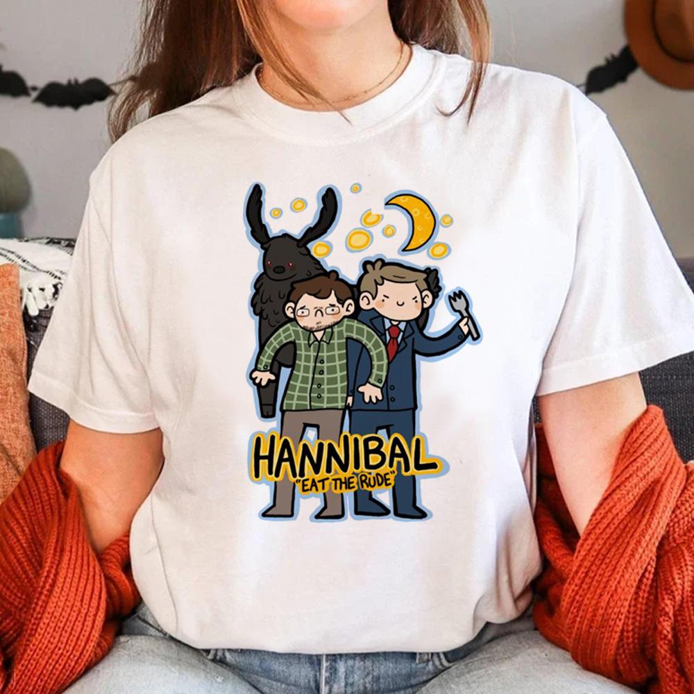 Hannibal tshirt women summer Y2K comic t-shirts girl funny clothes