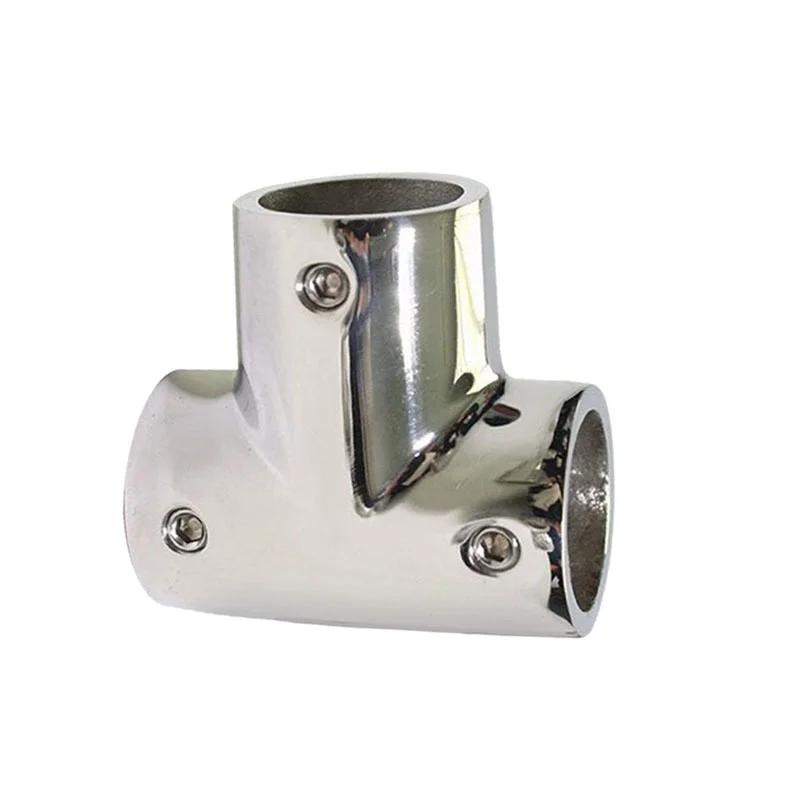 19mm/22mm/25mm/32mm Marine Boat Yacht 316 Aço Inoxidável 3 Vias Barco Deck Corrimão Trilho Tee Cross Fitting Joint Conector