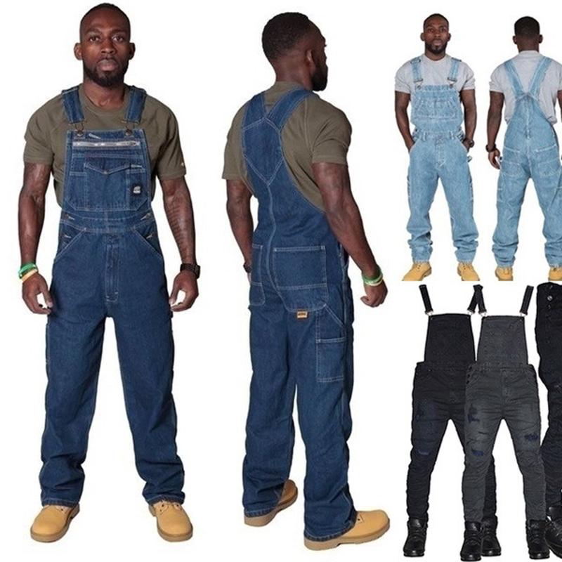 Men's Fashion Loose Overall Jeans 