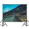 Road Scene Photography Background for Events,Indoor/Outdoor,Party Backdrop,Wall Tapestry Backdrop,,Live Streaming
