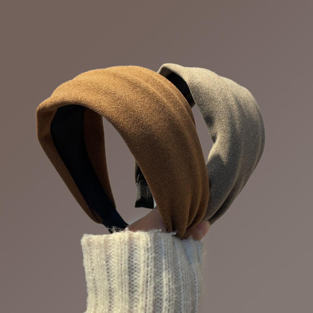 Wide Fabric Headbands For Women Girls Simple Hair Hoop Cover Gray Hair Head Bands Wide Soft Hairband Headwear