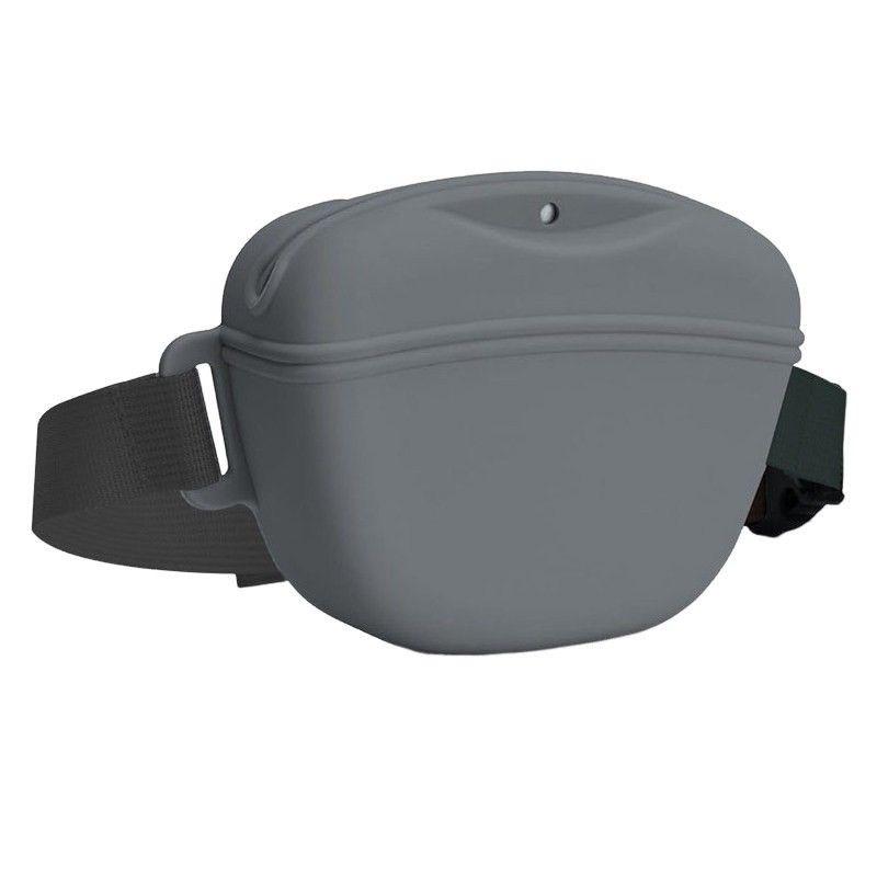 Silicone Pet Treat Bag: Waterproof, Portable Waist Bag for Outdoor Use