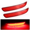 2pcs Car Red LED Rear Bumper Reflector Tail Brake Stop Light Accessories 63147158950/7625714988463 For BMW X5 E70 M 2006-2013
