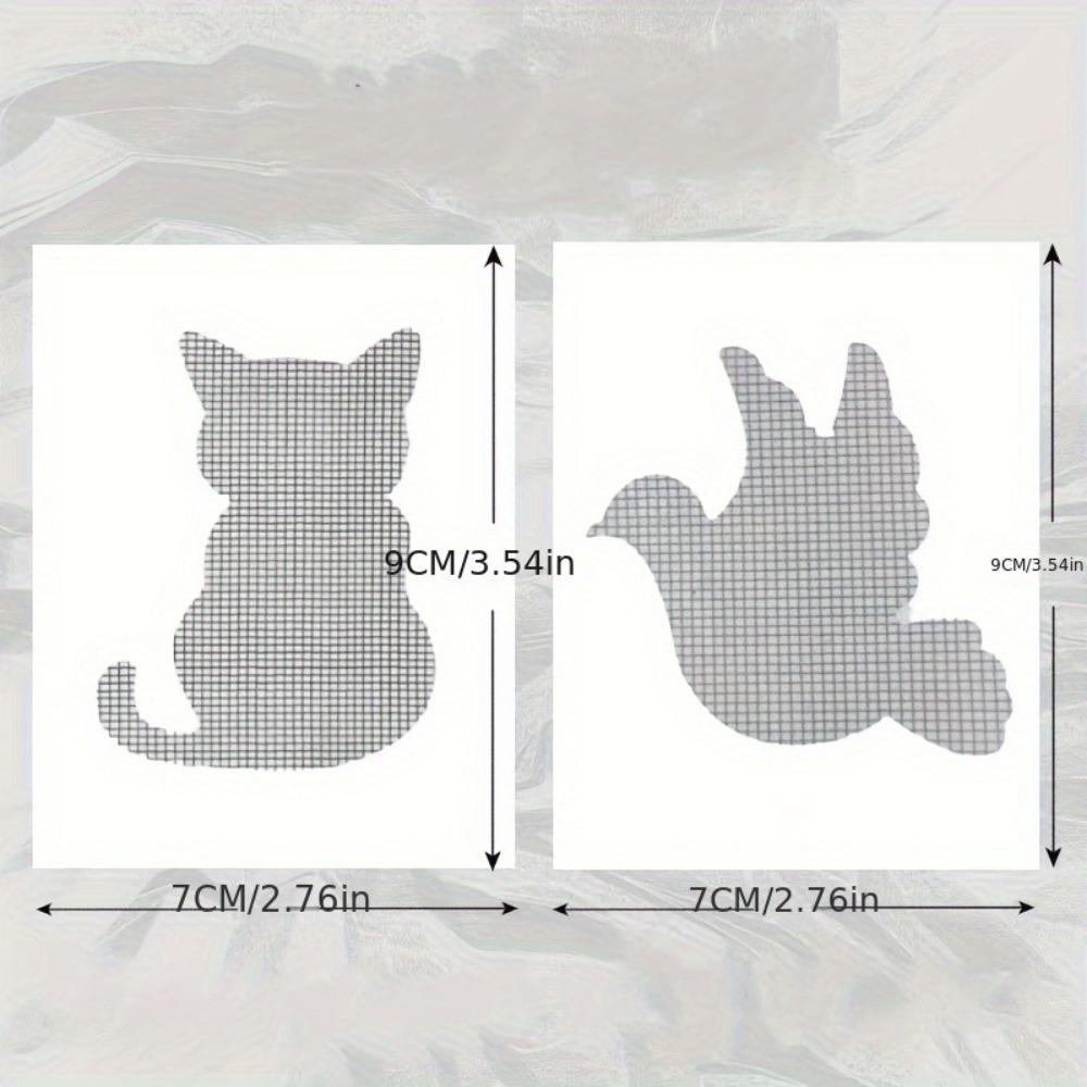 10 Stück Entzückende Tierförmige Wasserdichte Bildschirmreparaturflicken - Einfache Reparatur für Risse und Löcher, Mückensicher,