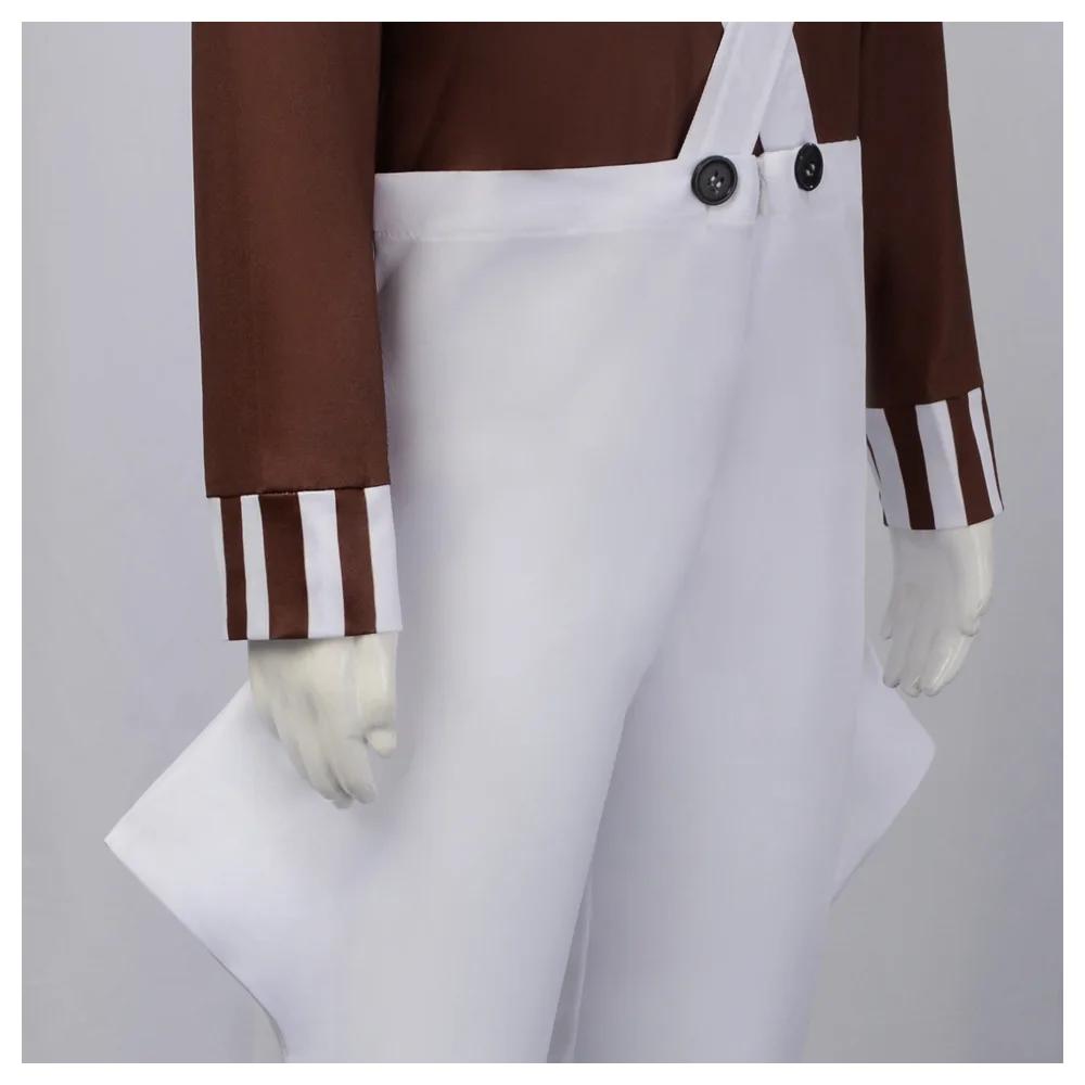 Children Oompa Cosplay Costume Loompa Cosplay Clothing Shirt Pants Kids Wig Set Outfits Halloween Carnival Party Boys Girls Suit