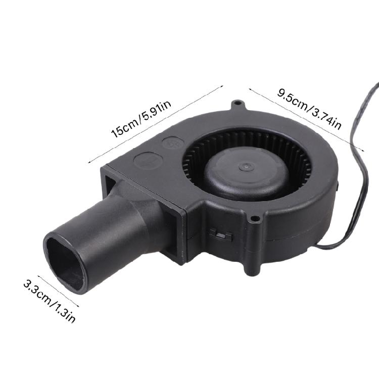 BBQ Air Blower Fan 12V 5000RPM 97x33mm Centrifugal Fan with Switching for Camping Outdoor Quick Charcoal Starter Picnics