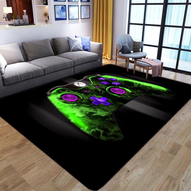 Game Console Carpet for Household Gaming Room Area Cloakroom Bedroom Bedside Soft Big Size Mats Coffee Tables Decor Foot Rug