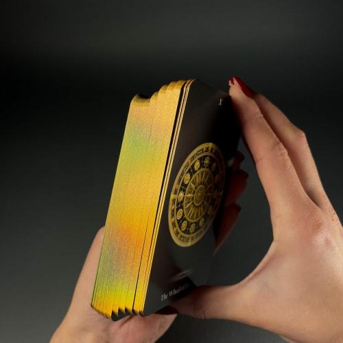 CRAFTERIAN Tarot Cards, 78 Card Deck with Gold Edge, Original Lost Soul for Beginners and Professionals, Includes Guidebook and Gift Bag, Divination G