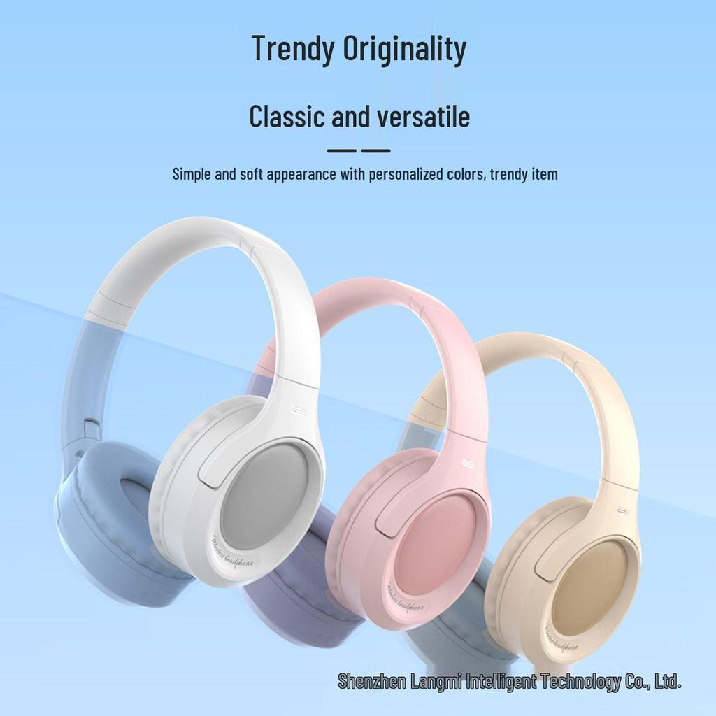 Cross-Border Hot-Selling Noise-Cancelling Over-Ear Bluetooth Stereo Headphones
