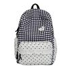 Schultasche weiblich ins hoher Wert Retro kariert Mittelschüler Rucksack Spitze vielseitig große Kapazität Rucksack weiblich