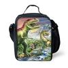 Dinosaur Print DIY Lunch Bag Office Workers School Kids - PVC Insulated Shoulder Cooler