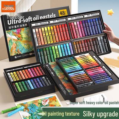 True Color Macaron Oil Pastels: Professional-Grade, Smooth, Super Soft Crayons