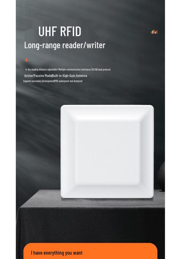 Ultra-High Frequency RFID Long-Range Reader/Writer for Parking Lot Access Control