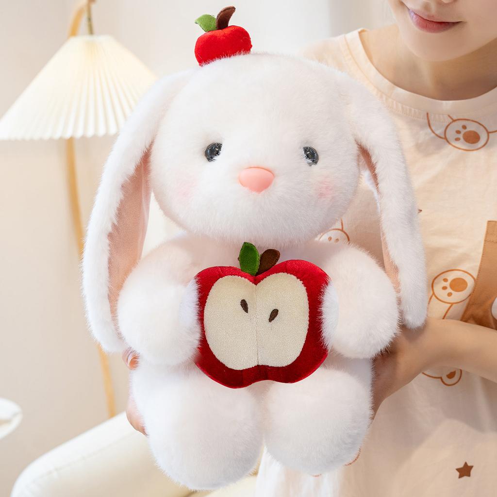 Valentine'S Day, Holding A Rose Bunny Doll, Giving Girls A Confession Gift, Children'S Day Gift, Little White Rabbit Doll