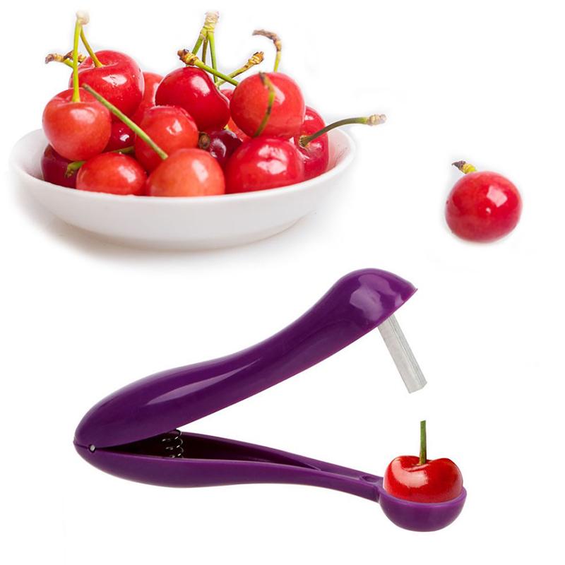 Cherry Olive Pitter Stoner Stone Pit Seed Remover Easy Squeeze Grip Xmas Gift