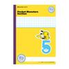 Showa Note Study 5mm Yellow Plus Pokémon Notebook, Grid, (with Leader), 5-Pack MPS-5Y5
