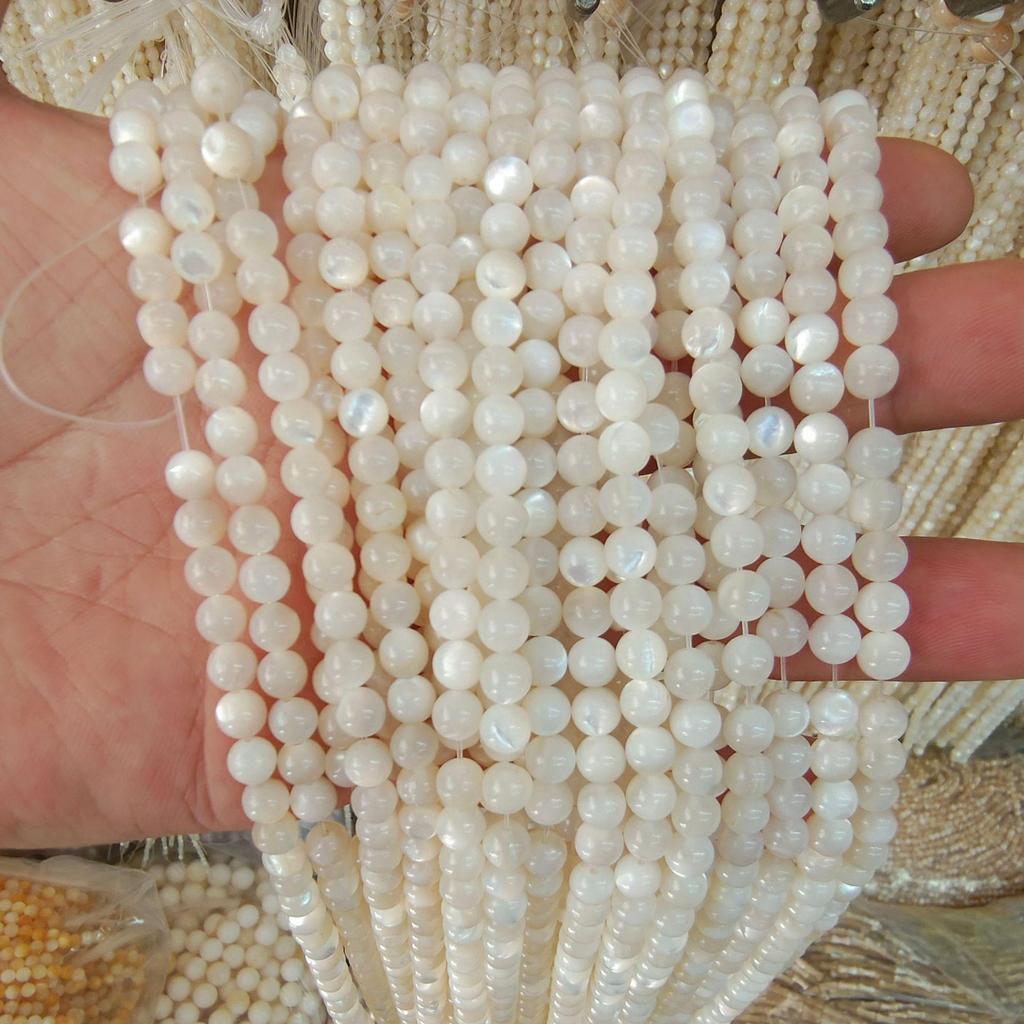 Natural Yellow Dish Shell Beads - Horse Hoof & Pearl Shell Beads for DIY Jewelry & Handmade Accessories
