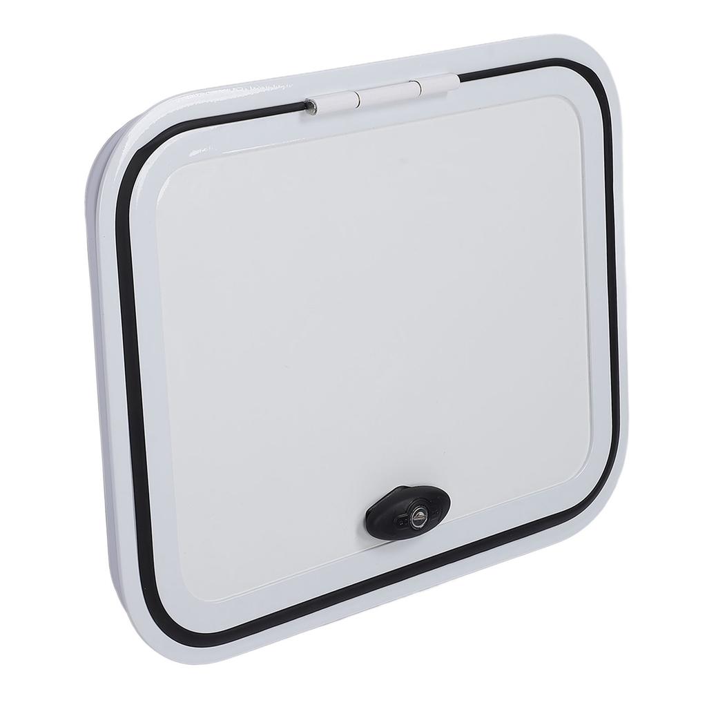 16 X 20 Inch RV Access Door Heavy Duty Aluminum Alloy with Safety Lock RV Compartment Hatch Cover for Campervan Motor