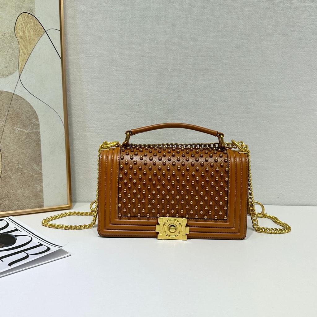 Perle Herbst/Winter Neu Kleiner Duftiger Stil Vielseitig Würzig Mama Kette Einzelne Schulter Diagonal Kleines Quadratisches Tasche