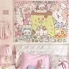 Cute Laundry Bunny Cartoon Cute Little Bunny Kawaii Subculture Sweet Cool Girl Room Decoration Suitable For Outdoor Living Room