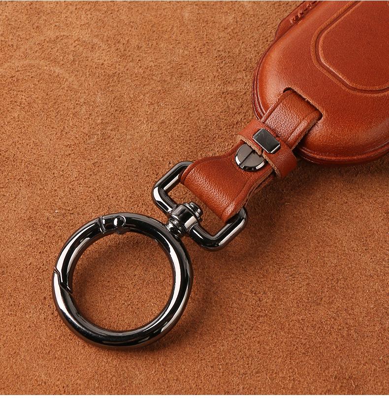 Genuine Leather Key Case for Honda Civic 11th Gen, Accord, Lingpai, Crown Road, CRV - Handmade Cowhide Key Bag