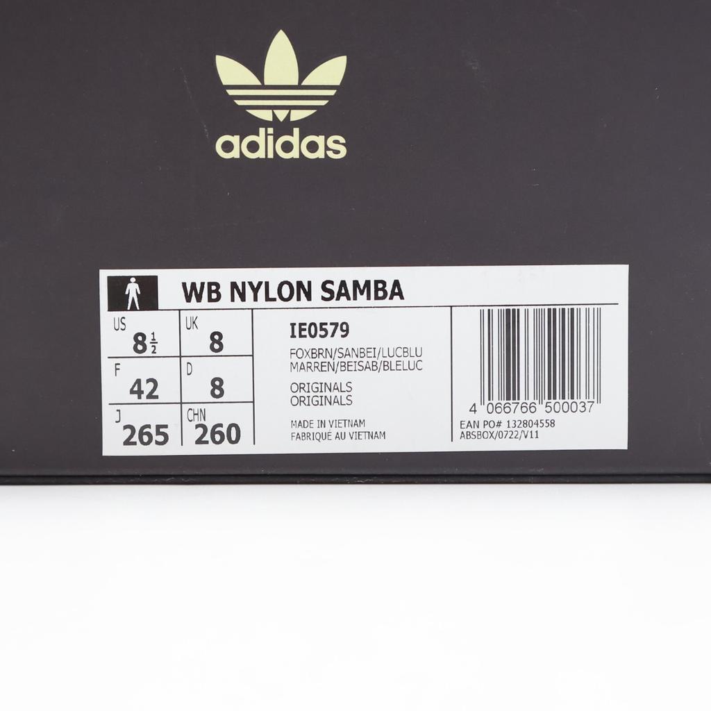 IE0579 Wales Bonner adidas Samba Nylon Basse Marrone Scuro Bianco Crema (Uomini)