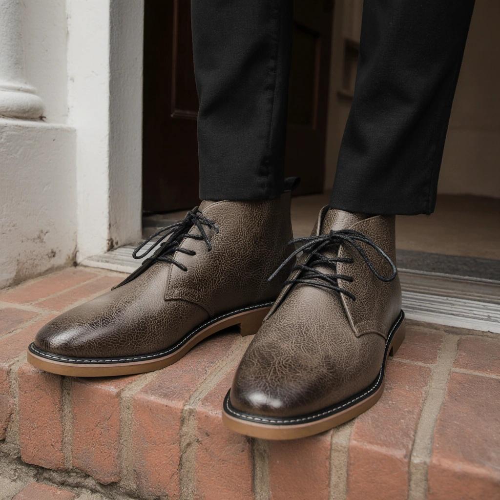 Boots Leather Retro Brand 2026 Casual Comfortable Fashion Outdoor Walking Shoe