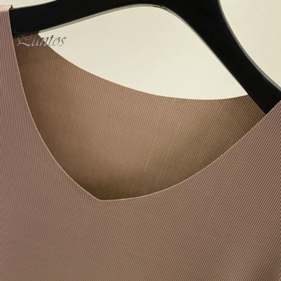 Lady Top Pants Set 2 Pcs/Set Women T-shirt Pleated Wide Leg V Neck Short Sleeves Summer Loose Homewear Pullover Thin Plus Size Trousers Clothing