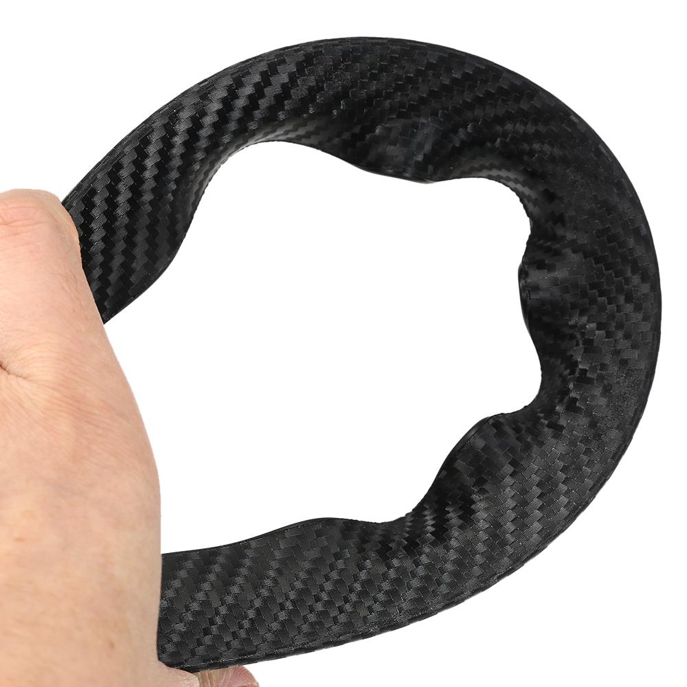 Buy 4PCS Carbon Fiber Car Wheel Eyebrow Arch Trim Lips Strip Fender