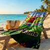 Teletubbies Customizable Name Beach Towel Soft Durable Quick-Dry Suitable for Swimming Gym Camping Yoga Vacation
