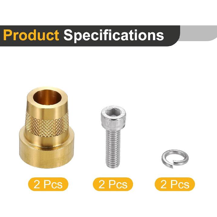 MECCANIXITY M6 Inch Battery Terminal Charging Posts Battery Terminal Connector Post Adapter Thread Stud 22mm X 26mm 1 Set