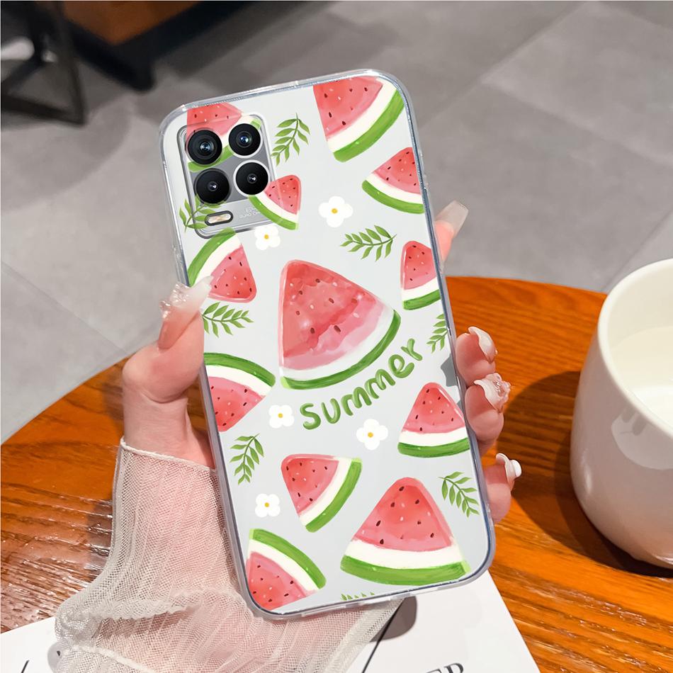 Für Realme 8 Pro Handyhülle Kreatives Tintenbild Weiches TPU Klares Silikon Anti-Drop Rückseite Für Realme8 4G 5G 8Pro Funda Capa