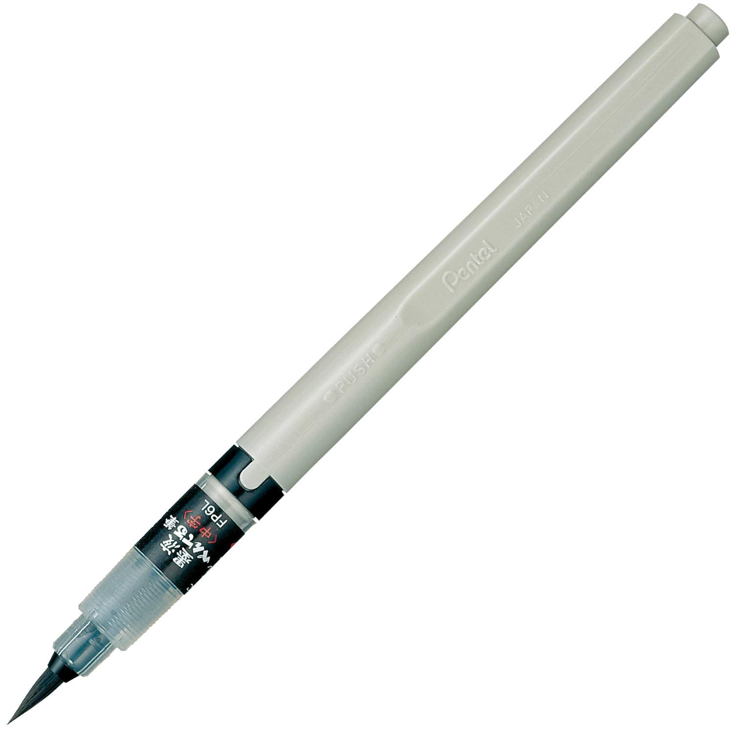 Pentel Brush Pentel Ink Pentel Brush Medium 40 x 230 x 15 Pen, XFP6L, Tip, Black, (mm) чёрный