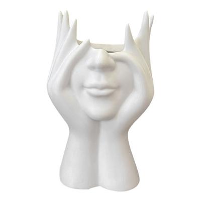 Aesthetic Pencil Holders Pen Holders Makeup Brush Holders Face-Shaped Desktop Holders Office Pencil Cup Desk Accessories