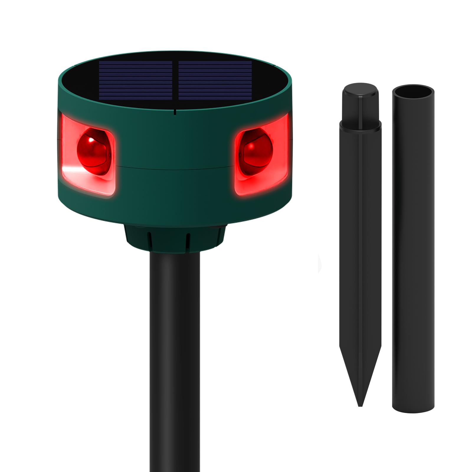 

DGRTDZ Animal Pest Control Ultrasonic 3 Infrared Red LED IP55 129dB 4 1200mAh Solar USB and Dog Stilt Type Repellent, Device, High-Frequency