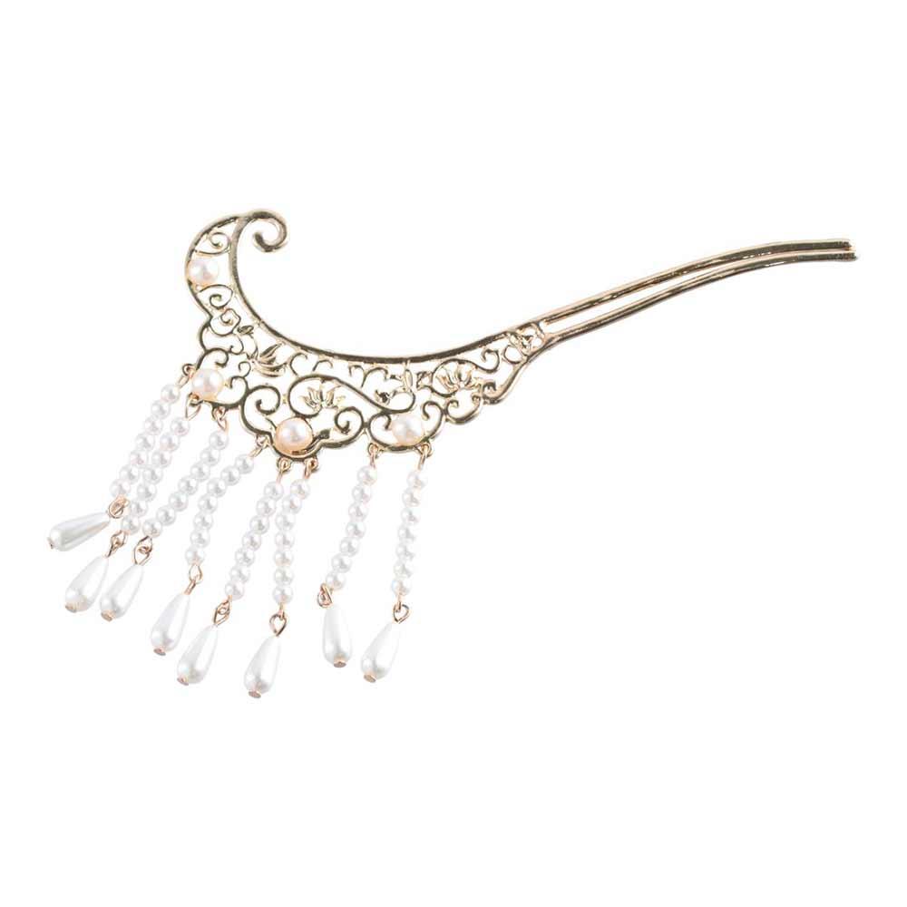 Pearl Hanfu Hair Stick Set Hollow Chinese Style Hair Clip Flower Tassel Hairpin  Ladies/Girls