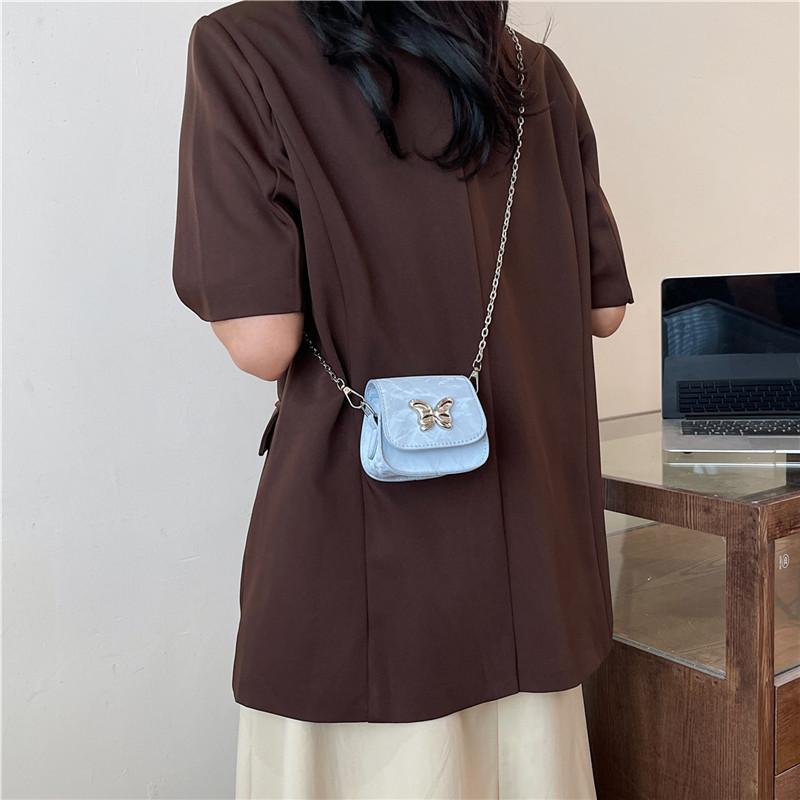 Chic Pu Saddle Bag For Women With Stylish Butterfly Design In Various Colors