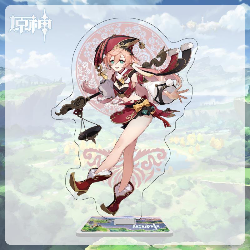 16cm Height Acrylic Large Stand-up Display Featuring Characters From Mondstadt and Liyue In Genshin