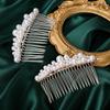1 PC Wedding Party Haircomb Jewelry Hair Ornaments Bride Barrette Pearl Hairpin Hairwear Bridal Headpiece