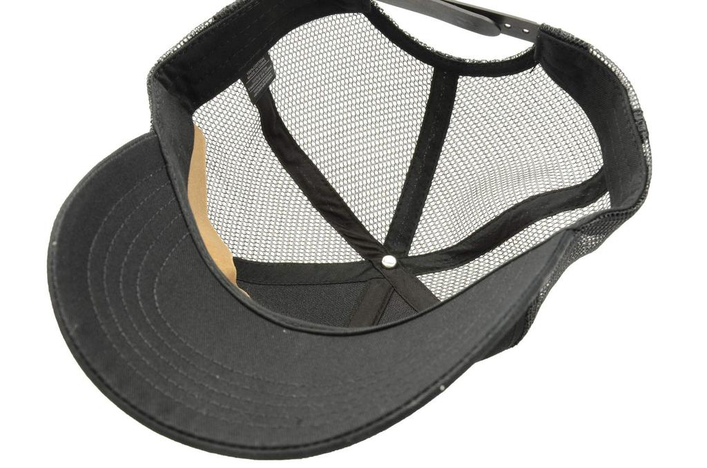 RF Large Size Mesh Deep Long Solid Color Cap, Men's Hat, Brim, 60-65cm, Unisex, Stylish, Cool, Brim, Popular, (Black)
