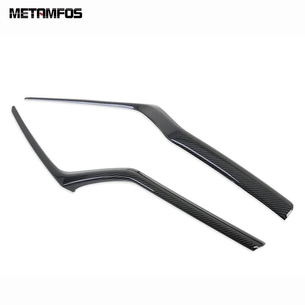 For Honda CR-V CRV 2017 2018  Carbon Fiber Front Upper Grille Racing Grill Molding Trim Exterior Accessories Car Styling Carbon Fiber Style