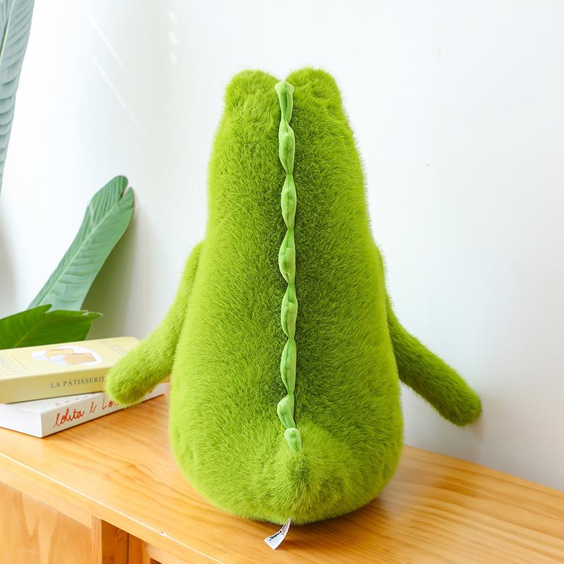 Cute Confident Crocodile Plush Toy Boy Birthday Gift Sleeping Pillow Activity Souvenir Ring
