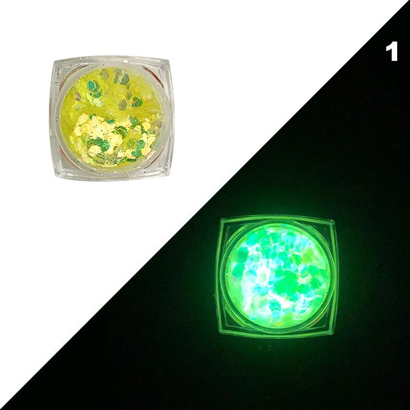 

1G красочный светящийся порошок для ногтей светящийся в темноте пигментная пыль фосфорный блеск для украшения ногтей ювелирные изделия изготовление Sup