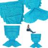 Mermaid Tail Throw Blanket With Acrylic Material For Kids And Adults Perfect For Spring And Fall