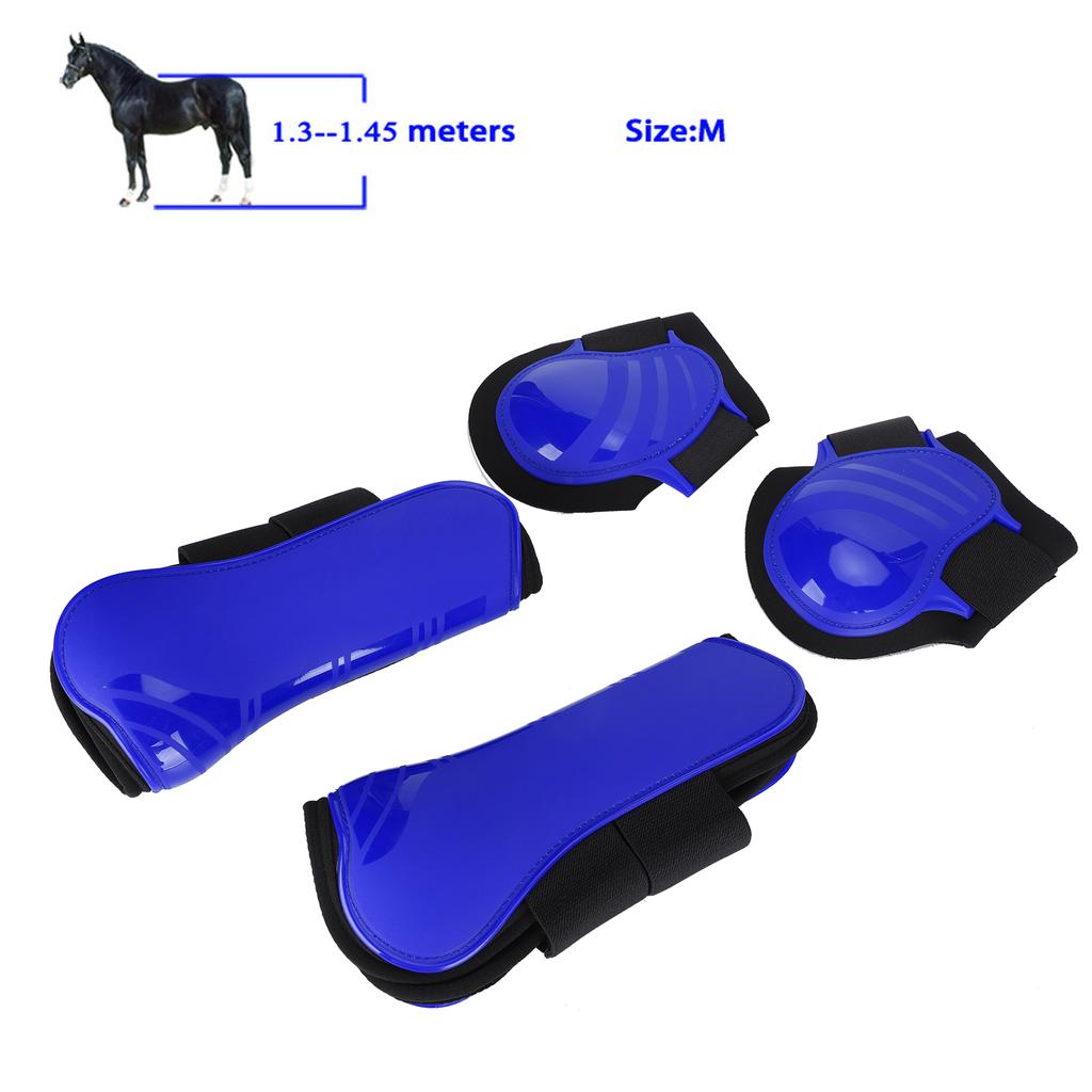 1Set Horse Legguard Leg or Leggings PU Thickened Elastic Cushioning Inn Pad