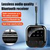 3.5mm AUX LCD Car Bluetooth 6.0 Audio Receiver & Transmitter Adapter 2 in 1,aptX-Adaptive/HD/LL AAC Low Latency HIFI Wireless Audio Adapter for PC TV