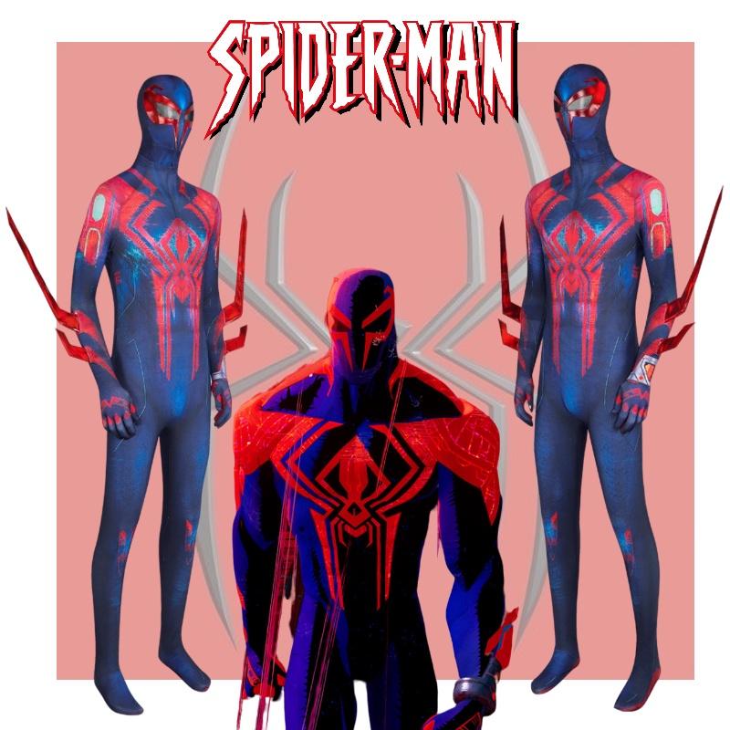 Spider-man 2099 Cosplaypak Polyester en Spandex Mix Ademend en Comfortabel Alle Maten Verkrijgbaar