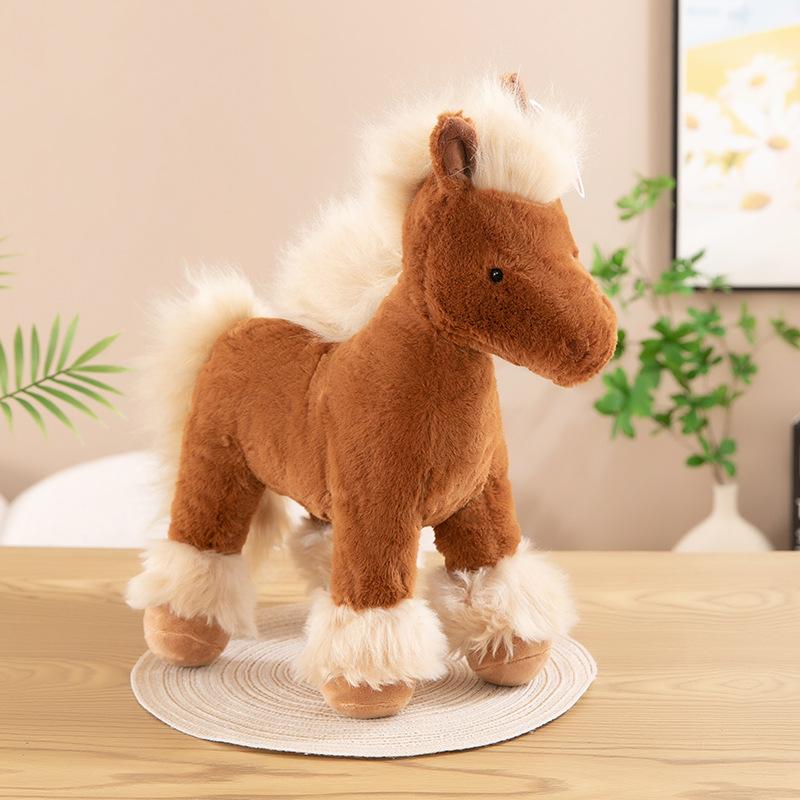 

Cute vica babe pony pedaling plush toy unicorn doll girl heart pillow birthday gift 25cm 0.25kg