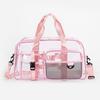 Large Capacity PVC Waterproof Bag Transparent Gym Bag Casual Travel Duffle  Swimming